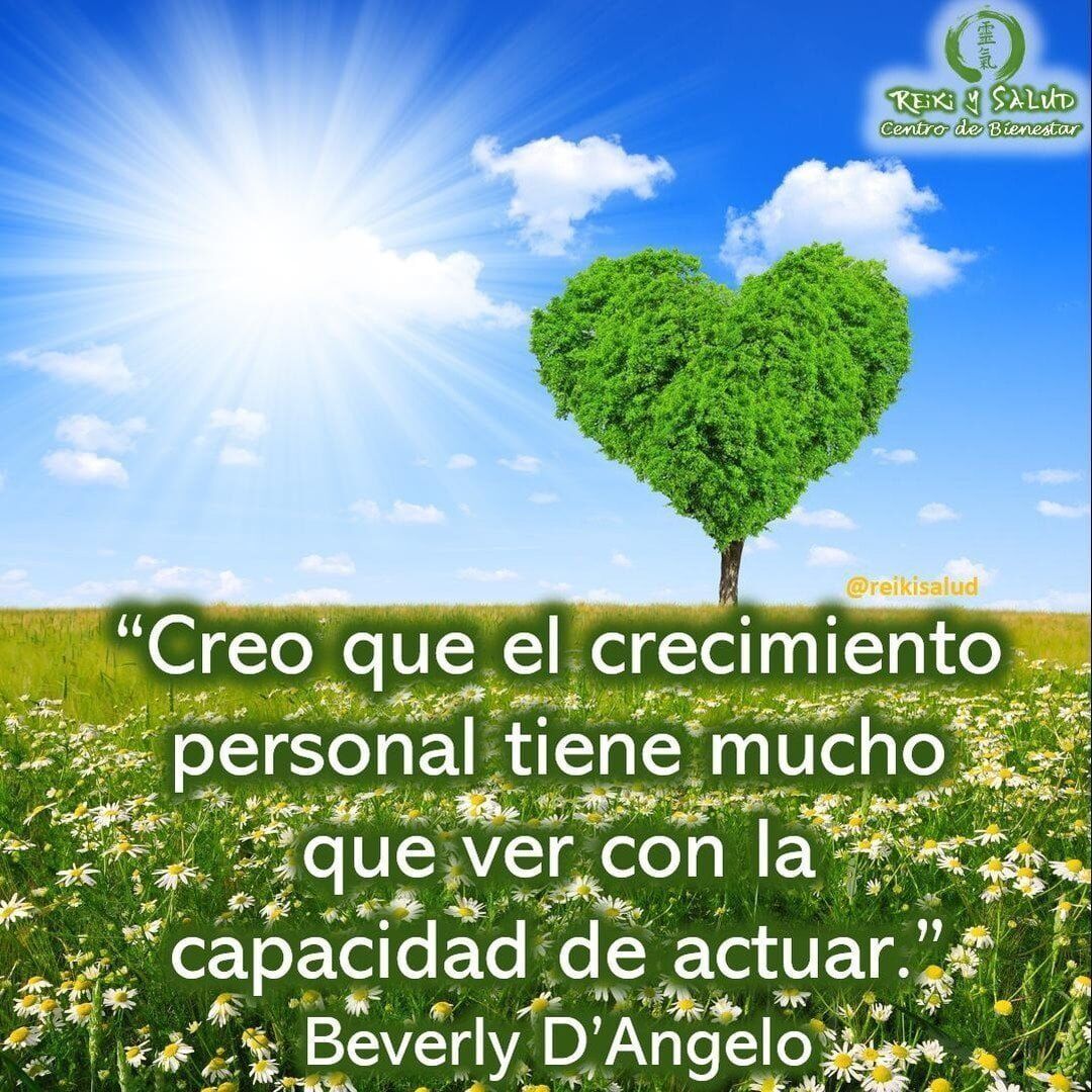 “Creo que el crecimiento personal tiene mucho que ver con la capacidad de actuar”, Beverly D’Angelo.. Poderosa declaración que nos invita a reflexionar sobre la forma en que estamos actuando..¿Estamos actuando para apoyar nuestro crecimiento o para alejarnos de nuestro crecimiento?¿Que cambios tienes que hacer en tu vida para promover tu crecimiento, evolución, total coherencia y salud?..¡TU tienes completamente el poder de tus acciones!.Con toda la certeza que, si lo CREES, lo CREAS, compartimos desde Casa Reiki y Salud, un abrazo de luz, con la confianza de que Dios está con nosotros y somos uno con la conciencia universal, y recuerda: ¡a sonreír, agradecer y abrazar tu vida!.Gracias, gracias, gracias, que la luz de Reiki, nos acompañe siempre, Namaste, @DinoPierini.Si te gusta la publicación Compártela, Comenta, Gracias, gracias gracias.🌍Página WEB: www.gReiki.com.#amor #felicidad #abundancia #meditacion #gratitud #bienestar #inspiracion #reiki #reikiusui #gendaireiki #DeepakChopra #reikivenezuela #reikizulia #reikimaracaibo #totalcoherencia #coherencia #saludybienestar #cursosmaracaibo #salud