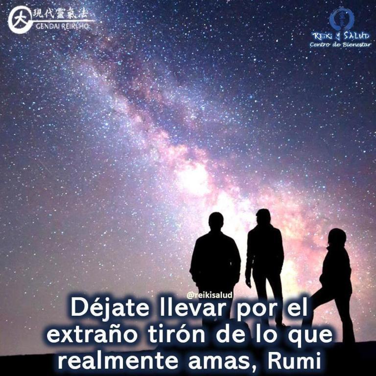“Déjate llevar por el extraño tirón de lo que realmente amas. No te llevará por…