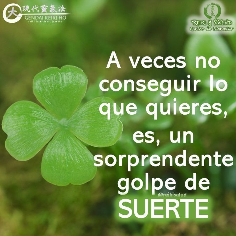 A veces el no conseguir lo que quieres, ES, un sorprendente golpe de SUERTE.A veces…