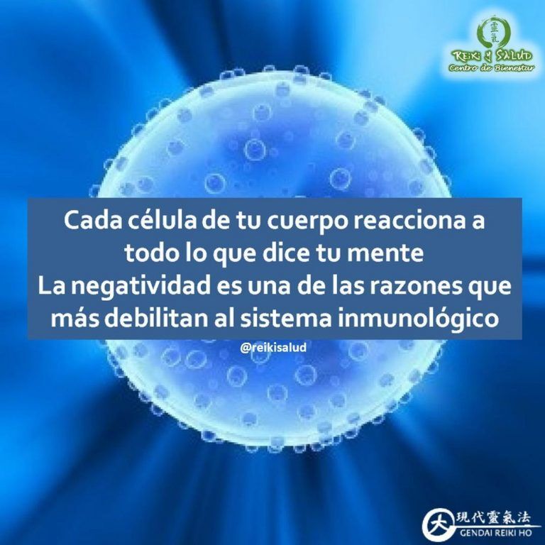 Cada célula de tu cuerpo reacciona a todo lo que dice tu mente. La negatividad…