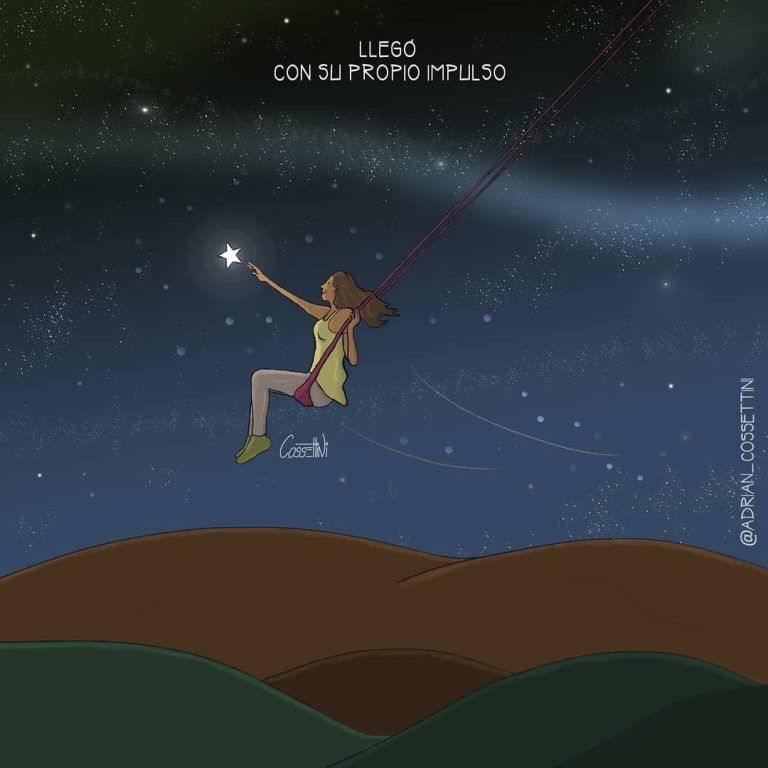 Llego con su propio impulso. Feliz viaje de auto descubrimiento.