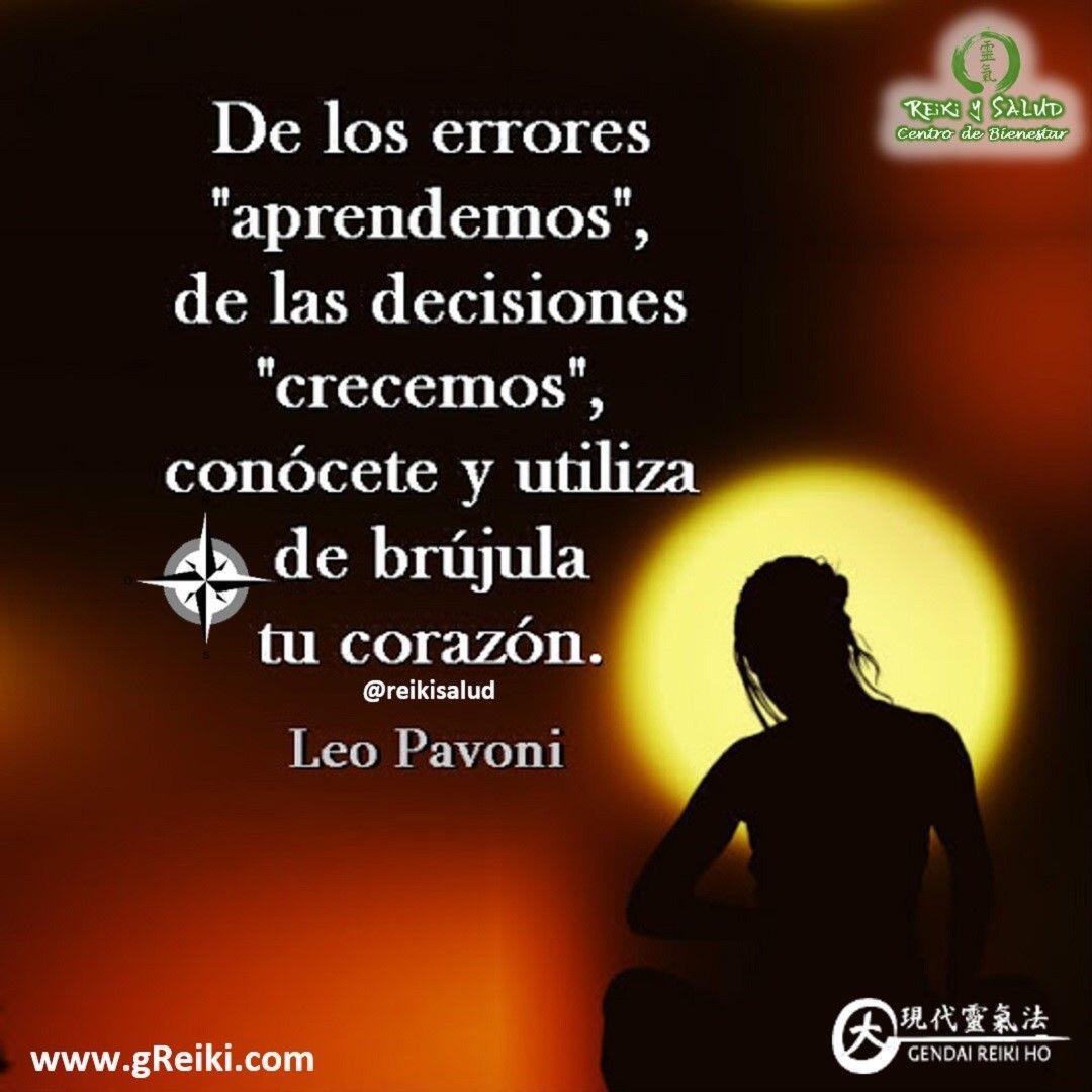 De los errores "aprendemos", de las decisiones "crecemos", conócete y utiliza de brújula tu corazón. Leo Pavoni.🌞Una reflexión: ¿De qué forma estas integrando en tu vida los aprendizajes y pasos en tu crecimiento?🌞Feliz autodescubrimiento.Casa Reiki y Salud, una caricia para el alma, ampliando el circulo de luz, promoviendo una vida de felicidad y bienestar. Si estas interesado en conocer mas, te invitamos a participar en el curso on-line gratuito SANANDO CON REIKI, a dictarse el 6 y 13 de Diciembre, con el respaldo de Casa Reiki y Salud, realizado de forma virtual, utilizando la plataforma ZOOM. Usa el enlace del perfil para visitar la pagina del evento y registrarte.Casa Reiki y Salud, una caricia para el alma, ampliando el circulo de luz, promoviendo una vida de felicidad y bienestar️ Comparte esta publicación con quien te vino a la mente cuando la leíste.Gracias, gracias, gracias, Námaste, @dinopierini️ Comparte esta publicación con quien te vino a la mente cuando la leíste., Gracias, gracias gracias🌐 Página WEB: www.gReiki.com#despertar #reikimaracaibo #reikizulia #reikivenezuela #reikisalud #totalcoherencia #reikisalud #smile #bienestar #reiki #addheart