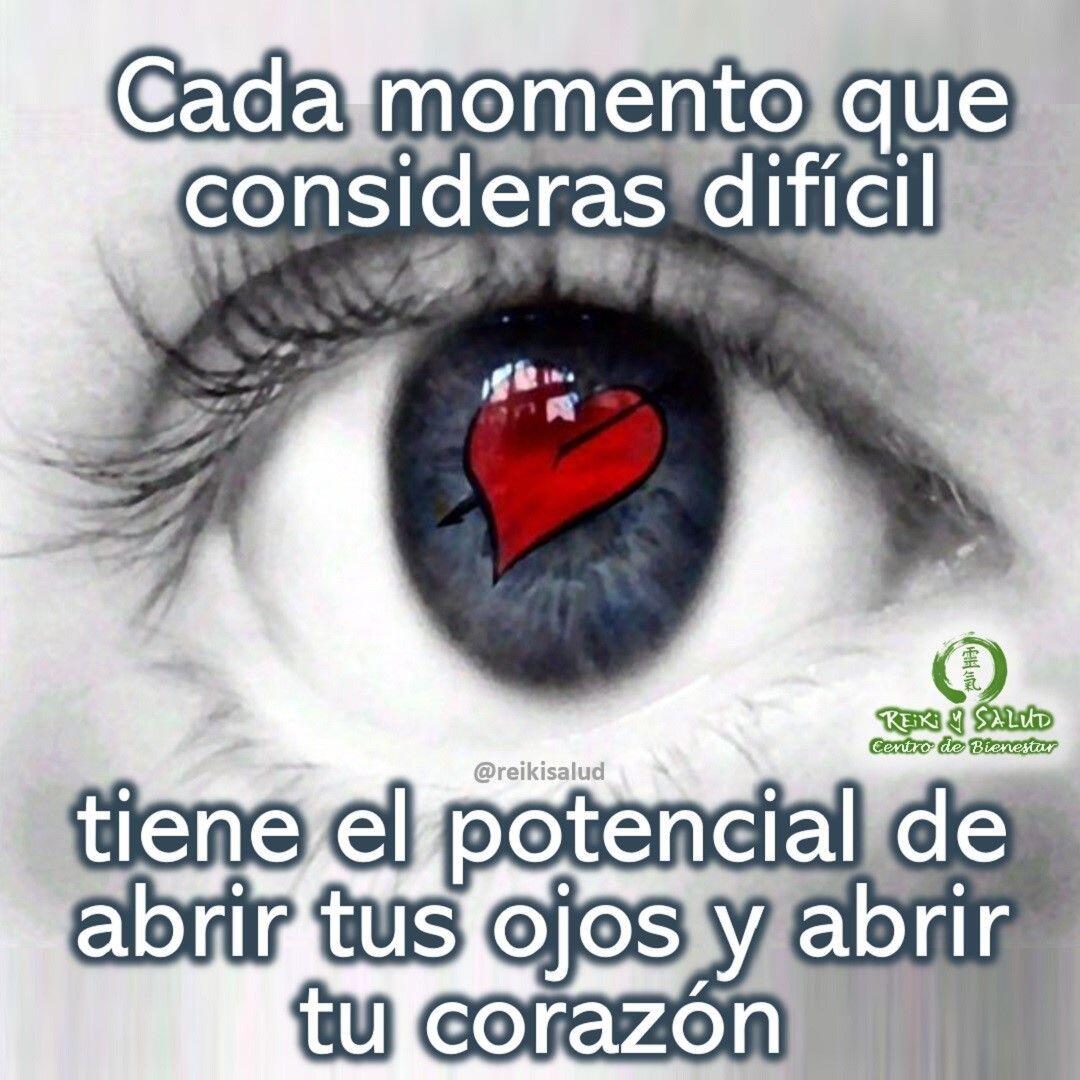 "Cada momento que consideras difícil, tiene el potencial de abrir tus ojos y abrir tu corazón", Myla Kabal-ZinnLos desafíos a menudo pueden abrir nuestro corazón a perspectivas más profundas sobre nosotros mismos, sobre la vida o sobre nuestro propósito.️ Feliz viaje de auto descubrimiento y despertar.Con toda la certeza que, si lo CREES, lo CREAS, compartimos desde Casa Reiki y Salud, un abrazo de luz, con la confianza de que Dios está con nosotros y somos uno con la conciencia universal.Casa Reiki y Salud, una caricia para el alma, ampliando el circulo de luz, promoviendo una vida de felicidad y bienestar.Gracias, gracias, gracias, Namaste, @dinopierini️ Comparte esta publicación con quien te vino a la mente cuando la leíste., Gracias, gracias gracias🌐 Página WEB: www.gReiki.com#despertar #reikimaracaibo #reikizulia #reikivenezuela #reikisalud #totalcoherencia #reikisalud #smile #bienestar #reiki #addheart