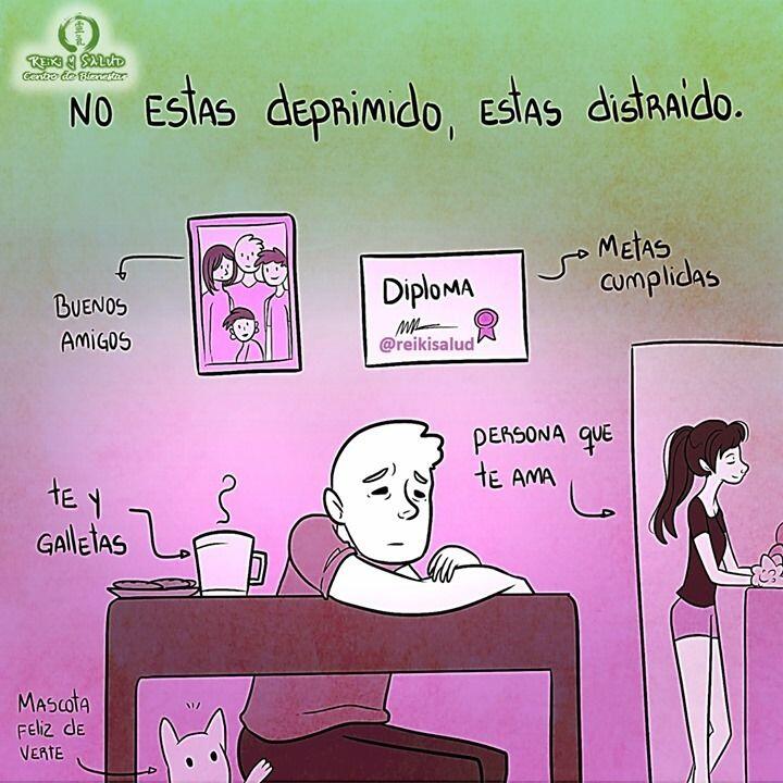 No estas deprimido, estas distraído. Para ser agradecido hay que entrenar, y lo que hay…