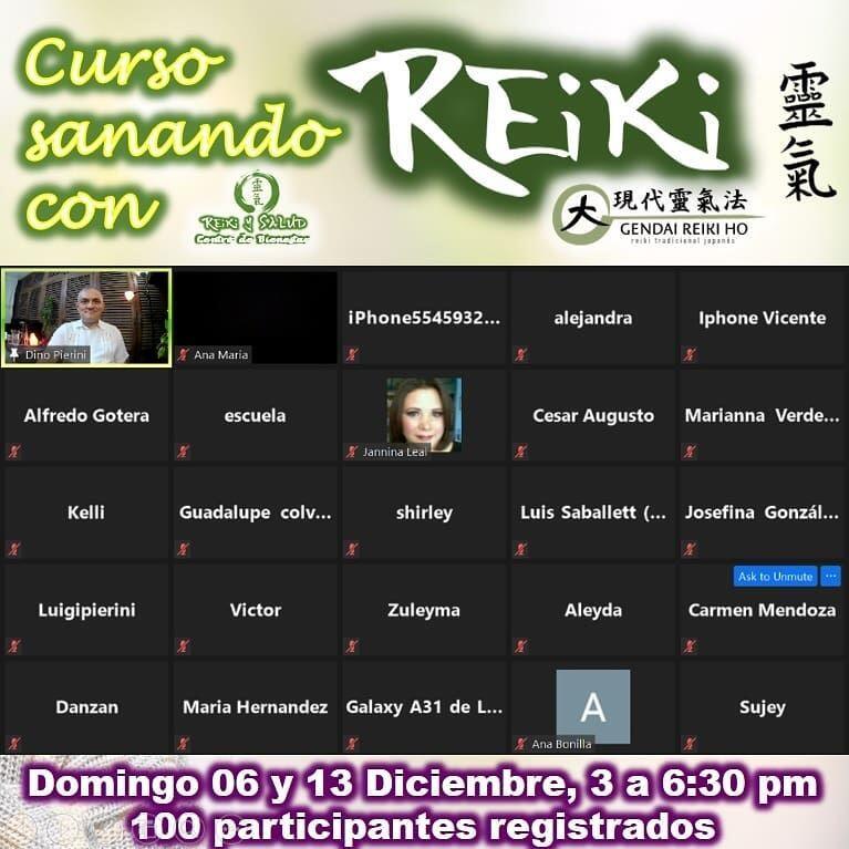 Curso Sanando con Reiki 06 y 13 Diciembre 2020