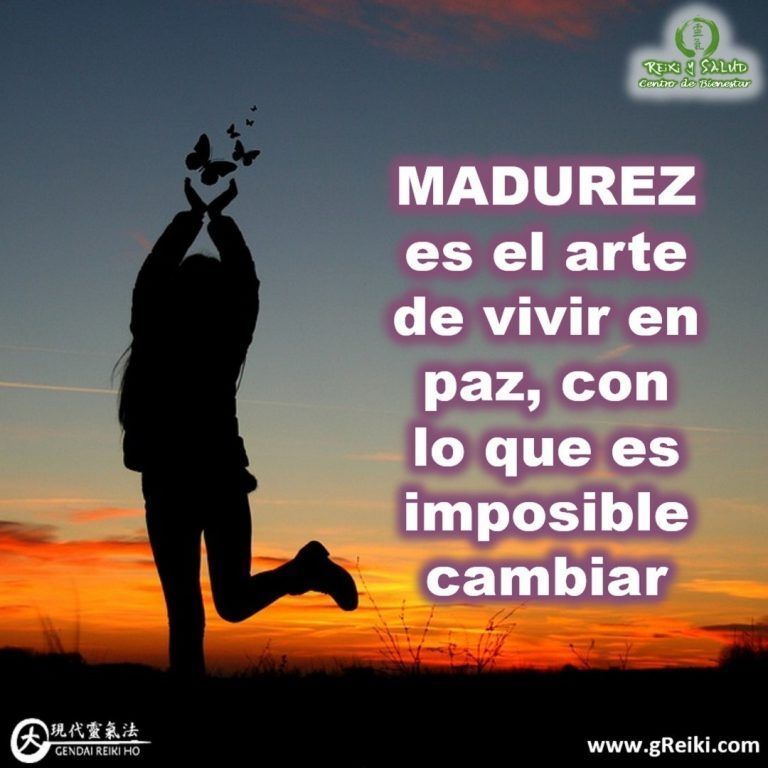 🌞MADUREZ es el arte de vivir en paz, con lo que es imposible cambiar.️ Feliz…