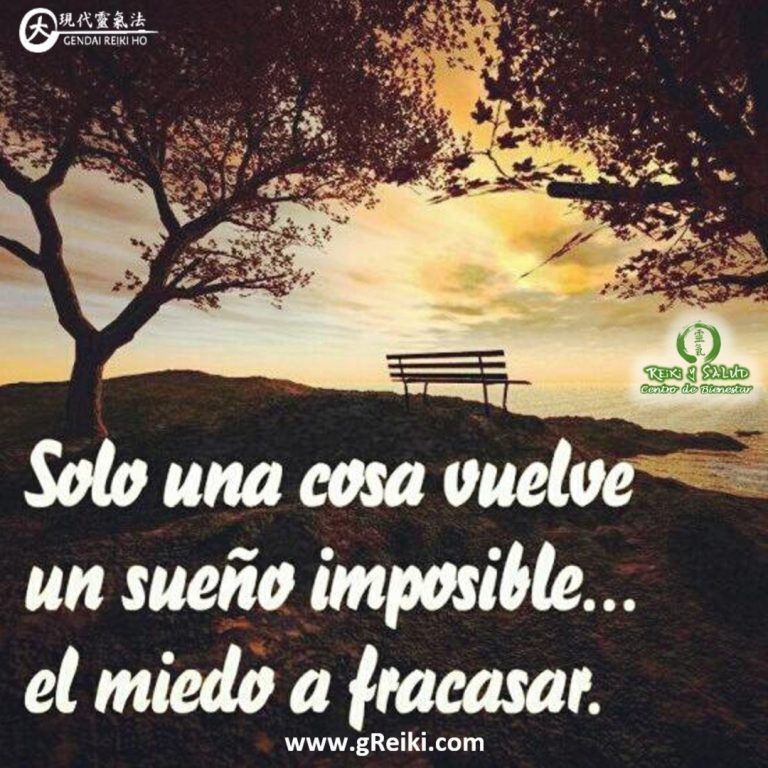 Solo una cosa vuelve un sueño imposible…., El miedo a fracasar. No debemos perder la…