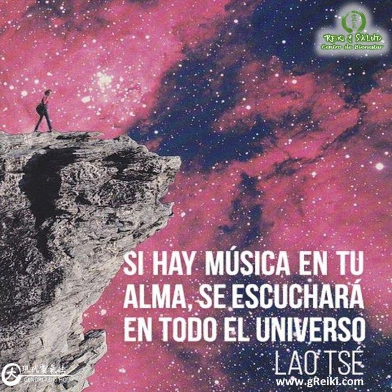 “Si hay música en tu alma, se escuchará en todo el Universo”, Lao Tse. Deja…