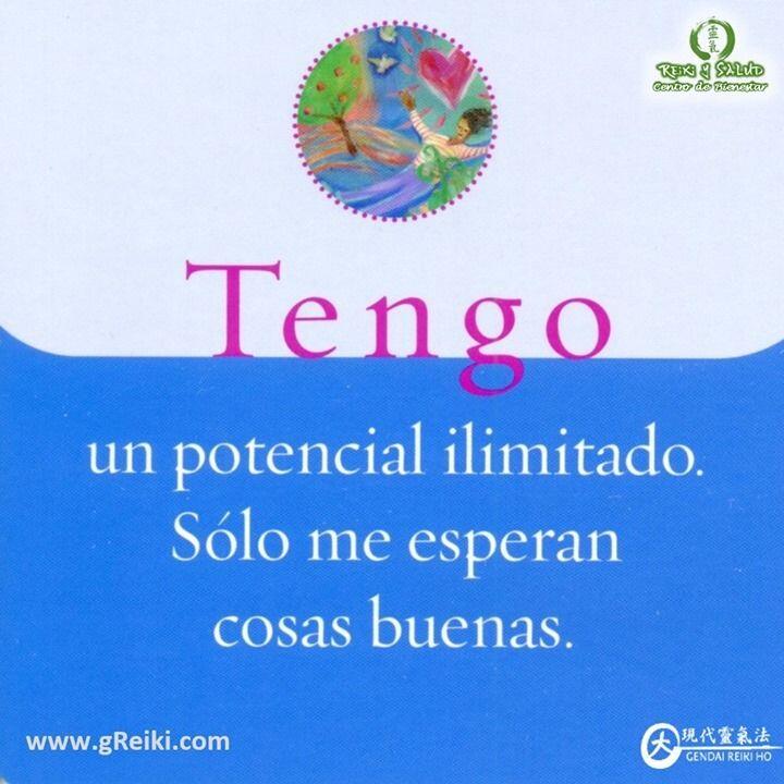 Tengo un potencial ilimitado, Sólo me esperan cosas buenas.️ Feliz viaje de auto descubrimiento y…