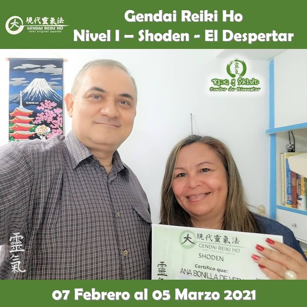 Agradecido y feliz, por el encuentro, experiencia, entrega, energía y sanación compartida en familia, durante el curso de Gendai Reiki Ho Nivel I (Shoden – El Despertar), dictado en el Casa Reiki y Salud, bajo la modalidad semipresencial, iniciado el 07 de Febrero que Ana termino el 05 de Marzo. Fue un nuevo y especial encuentro de almas, que decidimos iniciar este nuevo viaje de despertar, lleno de energía y alegría; confiando en la luz de Reiki. Comparto las fotos del encuentro de iniciación y consultoría/practica presencial realizado en Casa Reiki y Salud. Hoy agradezco a Ana por el encuentro.️Gracias a todos ustedes por el compartir, entrega, alegría y experiencia. Cinco semanas de crecimiento y autodescubrimiento para todos. Un abrazo de luz y gassho.Reiki Ho es una terapia holística natural cuyo objetivo es el restablecimiento del equilibrio y la armonía en nuestro ser, promoviendo la sanación física, mental y emocional.Casa Reiki y Salud, comparte las técnicas de la Gendai Reiki Healing Association de Japón, con el respaldo internacional de la Gendai Reiki Network. Cursos dictados por Dino Pierini (@DinoPierini), Shihan de la escuela Gendai Reiki Ho desde el año 2008 y miembro de la Gendai Reiki Healing Association en Japón.️ Casa Reiki y Salud, una caricia para el alma, ampliando el circulo de luz, promoviendo una vida de salud y felicidad.Gracias, Gracias, Gracias, Námaste, @dinopierini#reiki #reikimaracaibo #reikivenezuela #sanación #salud #metamedicina #bioneuroemocion #bioemocional #reikiusui #gendaireiki #gendaireikiho #shoden #okuden #mikaousui #gendaii #cursosmaracaibo #casagendaireiki #dinopierini #armonía #bienestar #paz #amor