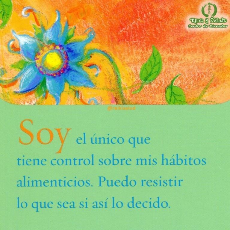Soy el único que tiene control sobre mis hábitos alimenticios. Puedo resistir lo que sea…