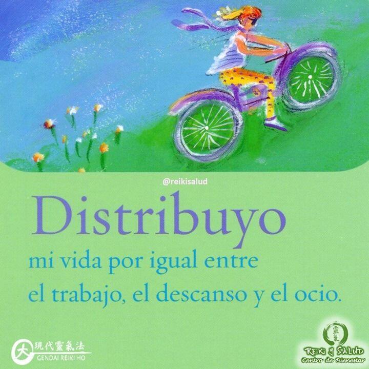 Distribuyo mi vida por igual entre el trabajo, el descanso y el ocio. El secreto…