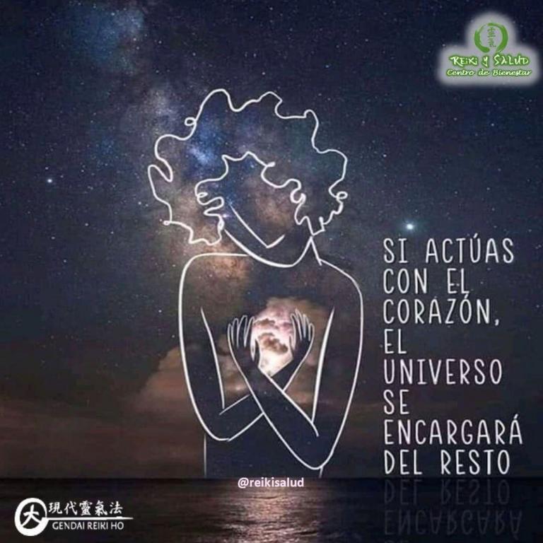 Si actúas con el corazón. El universo se encargará del resto. ¡Créelo! Cada acción que…
