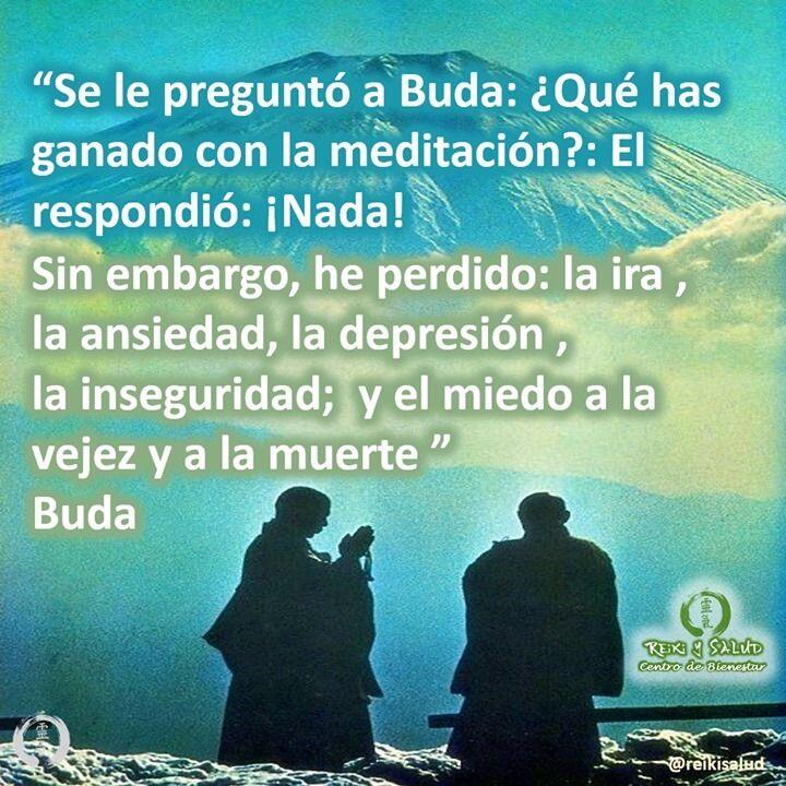 “Se le preguntó a Buda: ¿Qué has ganado con la meditación?: El respondió: ¡Nada!, Sin…