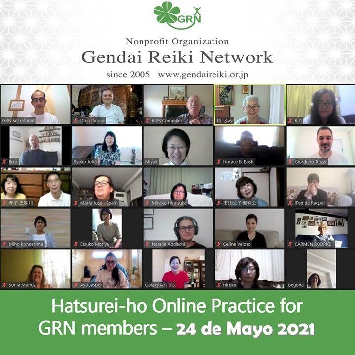 Compañeros de viaje, feliz de iniciarla, compartiendo junto a otros practicantes y maestros de Reiki…