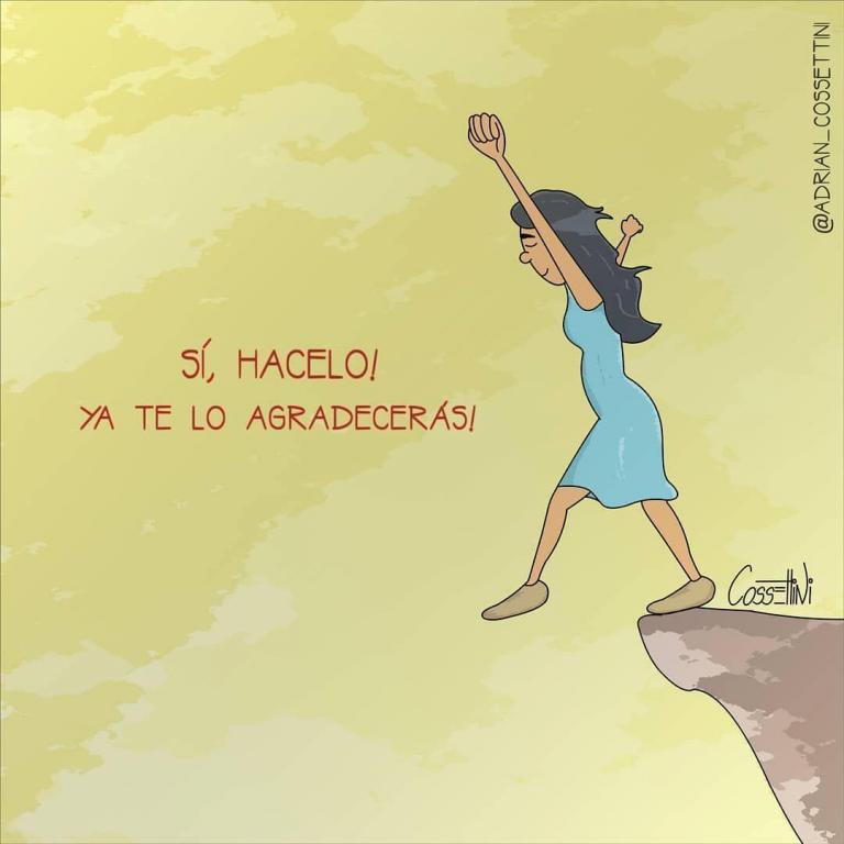 Da ese salto de fé. Hacelo, ya te lo agradecerás. (En el trabajo, en el…