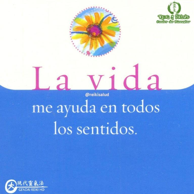 La vida me ayuda en todos los sentidos. Otro bello regalo de Louise Hay. Si…