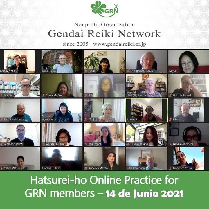 Compañeros de viaje, feliz de iniciarla, compartiendo junto a otros practicantes y maestros de Reiki…