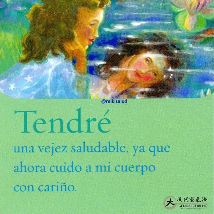 Tendré una vejez saludable, ya que ahora cuido a mi cuerpo con cariño. Otro bello…