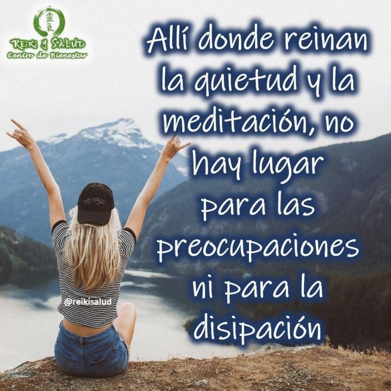 Allí donde reinan la quietud y la meditación, no hay lugar para las preocupaciones ni…