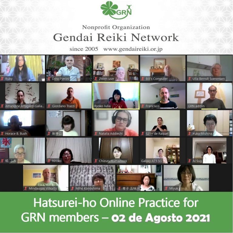 Compañeros de viaje, feliz de iniciarla, compartiendo junto a otros practicantes y maestros de Reiki…