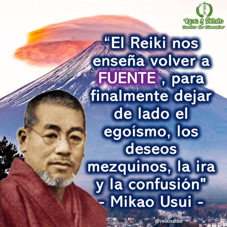 “El Reiki nos enseña volver a FUENTE , para finalmente dejar de lado el egoísmo,…