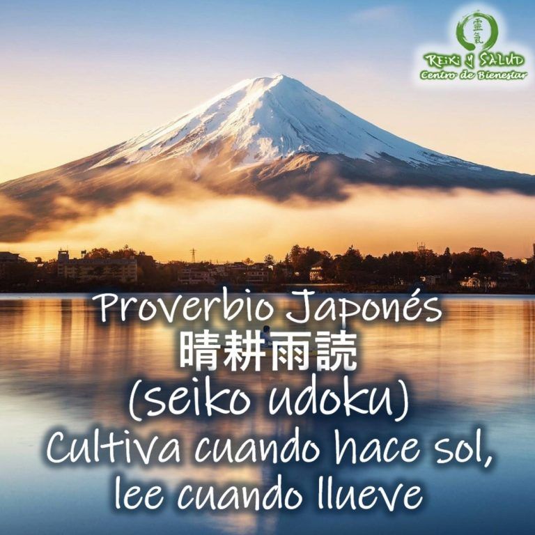 Seiko Udoku, 晴耕雨読, Proverbio Japonés, Cultiva cuando hace sol, lee cuando llueve. Fluye siempre con…