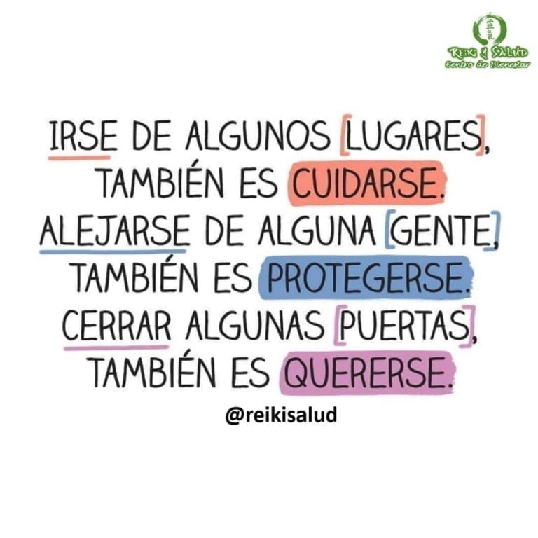 ️IRSE de algunos LUGARES, también es CUIDARSE.️ALEJARSE de alguna GENTE, también es PROTEGERSE.️ CERRAR algunas…