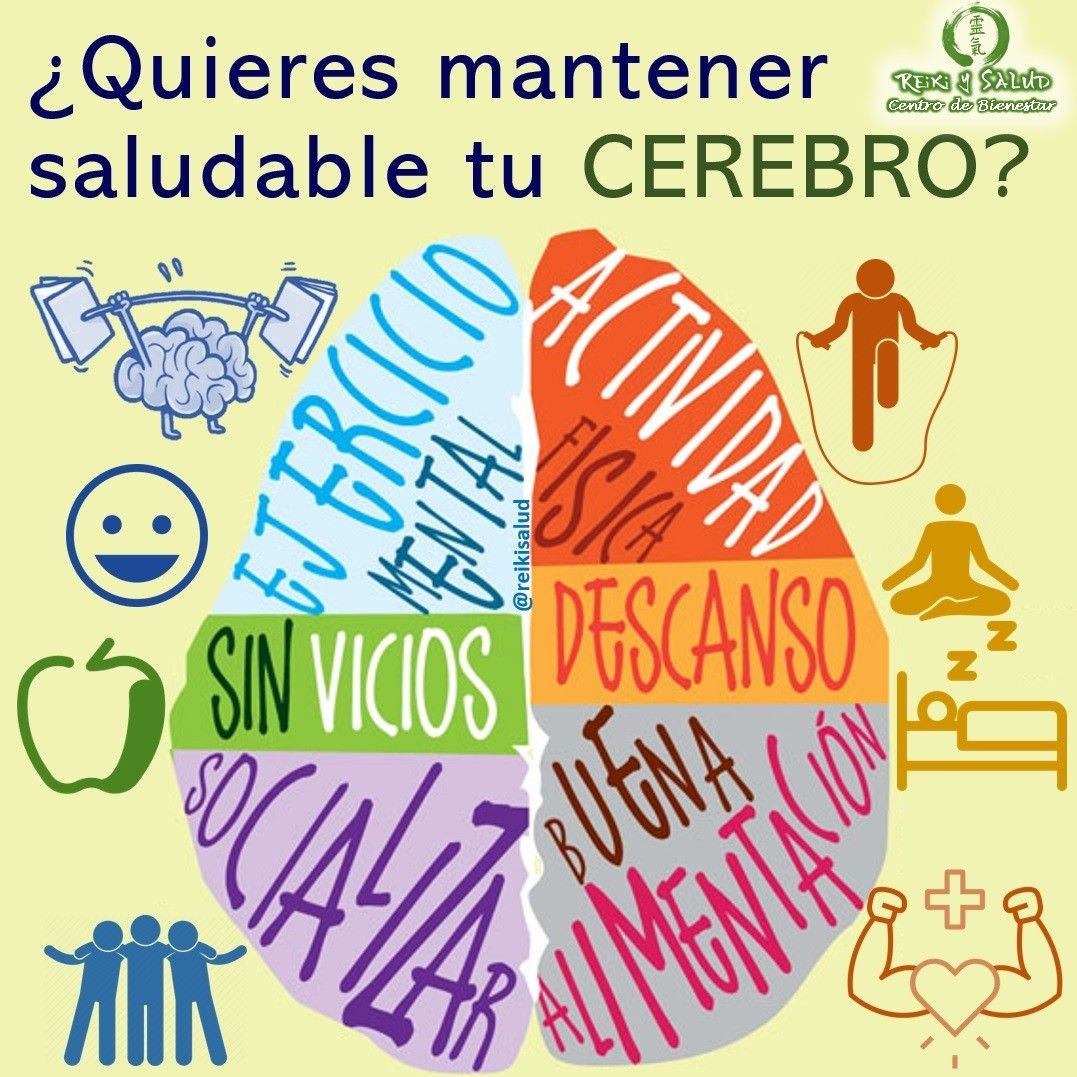 Como cualquier otra parte del cuerpo, el cerebro es un órgano que se necesita alimentar y ejercitar:🌞 Quiero compartir contigo algunas acciones que puedes hacer para lograr que se conserve saludable:🧠 Ejercicio MentalRealiza crucigramas, o retos mentales, lee o aprende algo nuevo todos los días, piensa en cosas distintas, sal del pensamiento habitual, haz cosas nuevas, se curioso , lo mejor a través de la experiencia.‍♀️ Realiza ejercicio de forma ordinaria.Participa regularmente en actividad física, ayuda a reducir la ansiedad, mejora tu estado de ánimo, promueve nuevas redes neuronales, mantiene la oxigenación y ayuda a retrasar el deterioro mental.🛌 Duerme lo suficiente.Dormir entre 7 y 8 horas, ayuda reparar tejidos dañados y podemos mejorar la eficiencia de nuestra memoria en un 20%. Limita el tiempo frente a los pantallas y dispositivos electrónicos sobre todo 30 minutos antes de dormir. Medita y practica Reiki ho.Meditar varias veces al día durante intervalos cortos, ayuda a aumentar la atención, concentración, relajación y recarga tu energía vital. Reserva tiempo para ti mismo ayuda a llevar una vida sana. Come saludablemente. Una dieta balanceada beneficia al cerebro, previene el estrés y la ansiedad. Una buena hidratación (AGUA) favorece la salud. Evita sustancias psicoactivas.El alcohol y las drogas entre otras, disminuyen el tamaño del cerebro y no permiten que el oxígeno llegue a él, impidiendo una buena capacidad de concentración y atención en el presente.🌐 Socializa SaludablementeRodearte de personas que amas y te aprecian, estimula el buen ánimo reduciendo el nivel de estrés y fortalece los lazos. Que la comunicación sea el mecanismo más utilizado en el hogar, expresa amor y afecto todos los días. El cerebro funciona mejor cuando tenemos actitud positiva y es un 31% más productivo que cuando está en negativo o estresado. Pon la meta de concentrarte durante un tiempo específico y avanza hasta lograrlo por lapsos más largos en el día.Feliz viaje de autodescubrimiento, Gracias, gracias, gracias, Namaste @dinopierini#reikimaracaibo #reikivenezuela #reikizulia #totalcoherencia