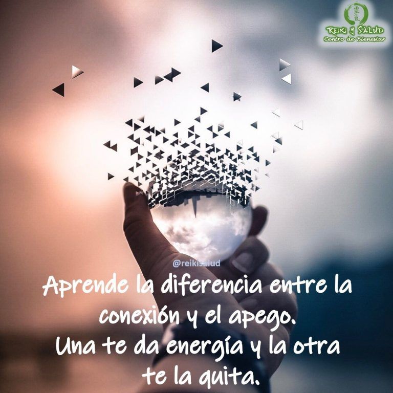Aprende la diferencia entre la conexión y el apego. Una te da energía y la…
