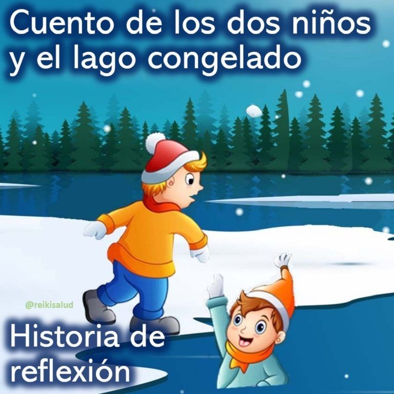 Había una vez, dos niños que patinaban sobre una laguna congelada. Era una tarde nublada…