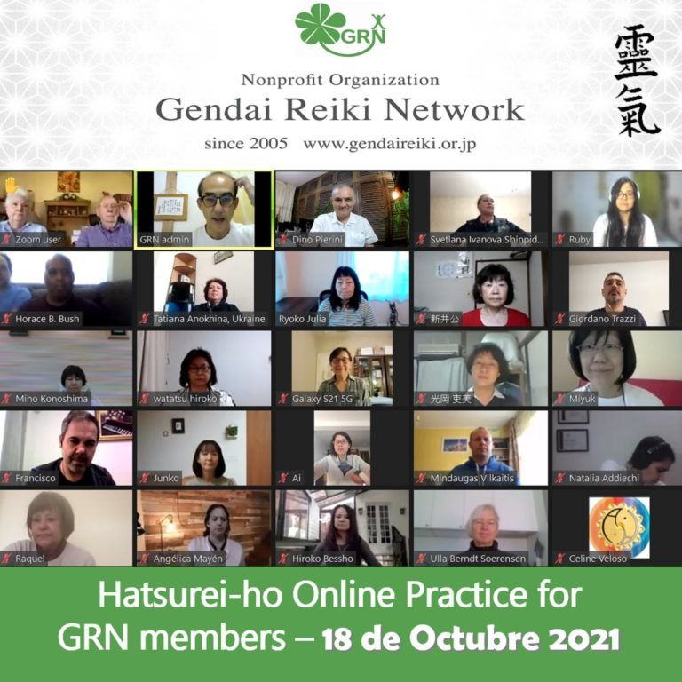 Compañeros de viaje, feliz de iniciarla, compartiendo junto a otros practicantes y maestros de Reiki…