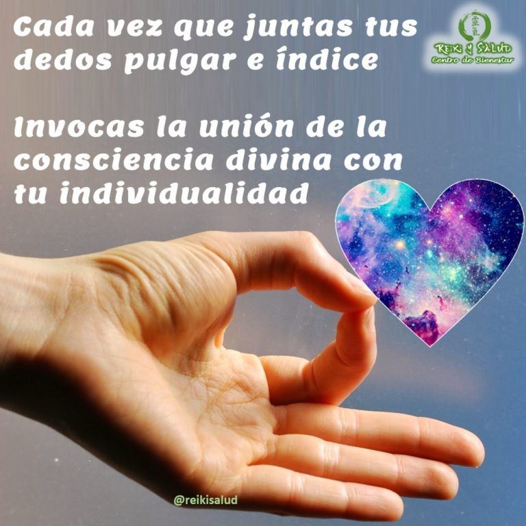 Mudra o gesto de la Conciencia (Jñana Mudra). El círculo cerrado del índice y pulgar…