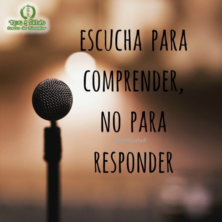 Escucha para comprender no para responder. Cuál es tu patrón como escucha? ¿Disfruta de lo…