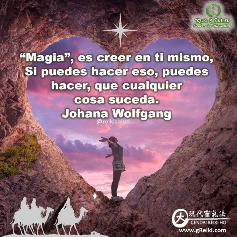 “Magia”, es creer en ti mismo. Si puedes hacer eso, puedes hacer que cualquier cosa…
