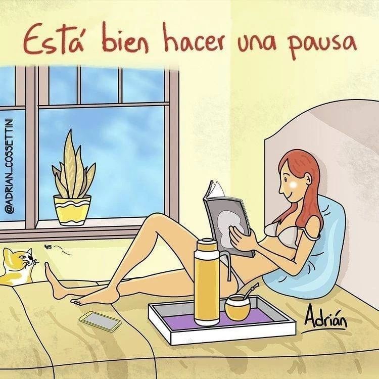 🤎 Está bien hacer una pausa. Sean felices amig@s