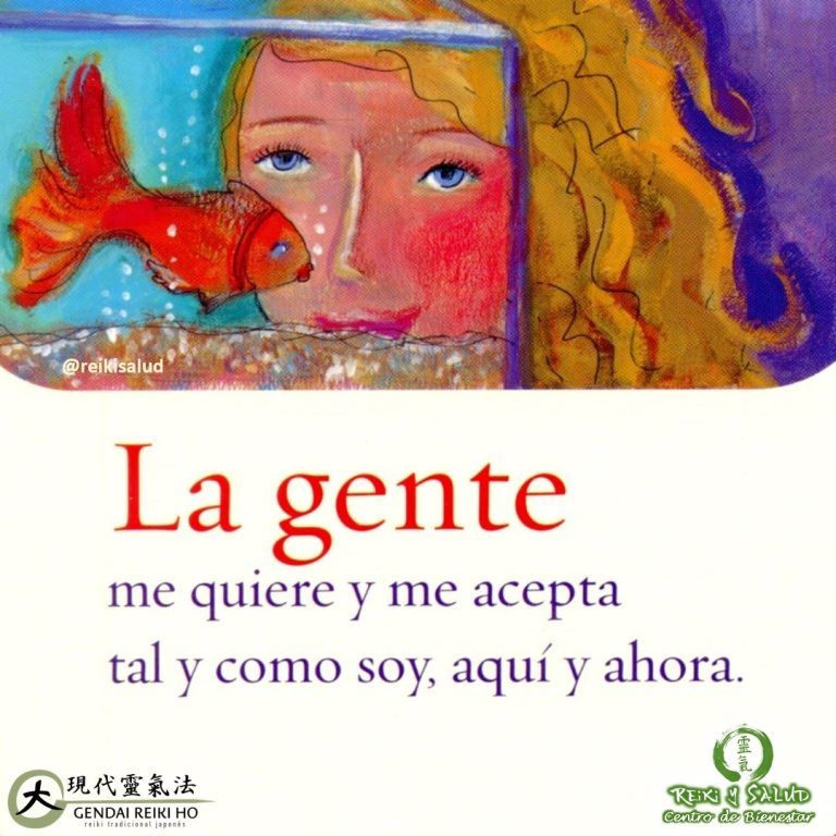 La gente me quiere y me acepta tal y como soy aquí y ahora. Te…
