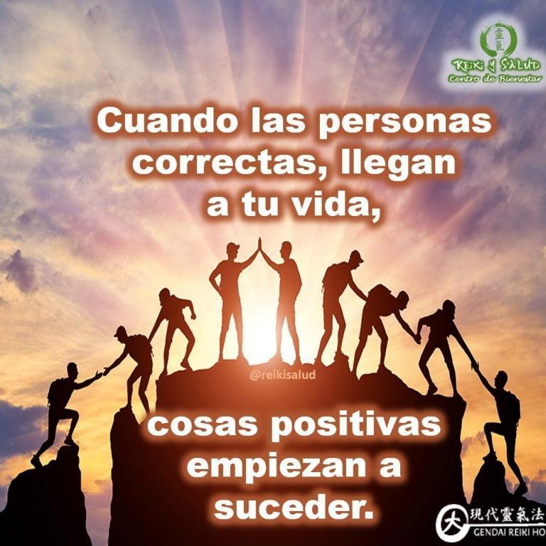 Cuando las personas correctas, llegan a tu vida, cosas positivas empiezan a suceder. Las situaciones…