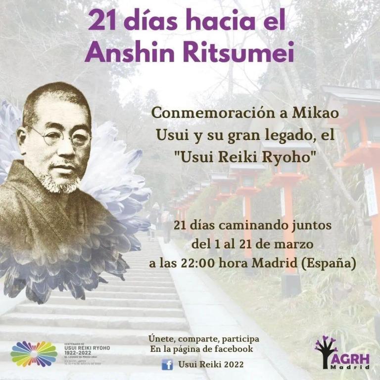 21 días hacia el Anshin Ritsumei. Conmemoración a Mikao Usui y su gran legado, el&hellip;