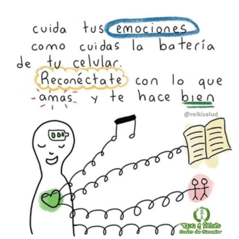 Cuida tus emociones, como cuidas la batería de tu celular. Reconéctate, con lo que AMAS,…