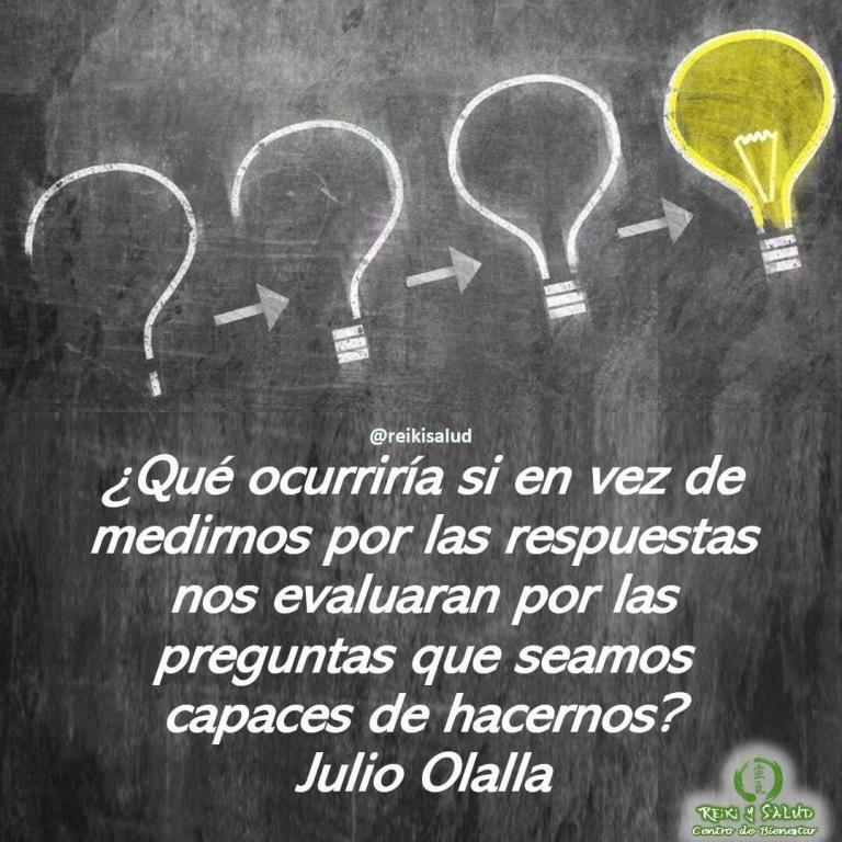¿Qué ocurriría si en vez de medirnos por las respuestas nos evaluaran por las preguntas…