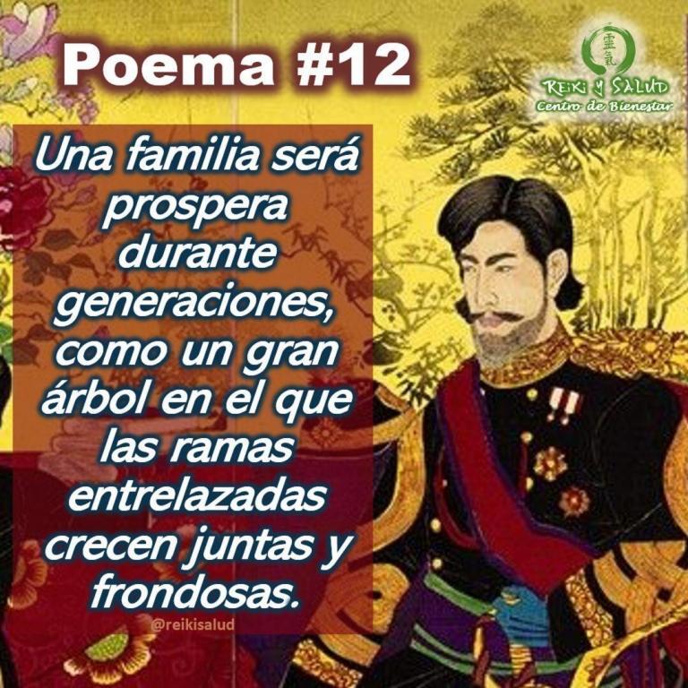 Poema No 12, del emperador Meiji, que sensei Mikao Usui incorporo al sistema Usui Reiki…