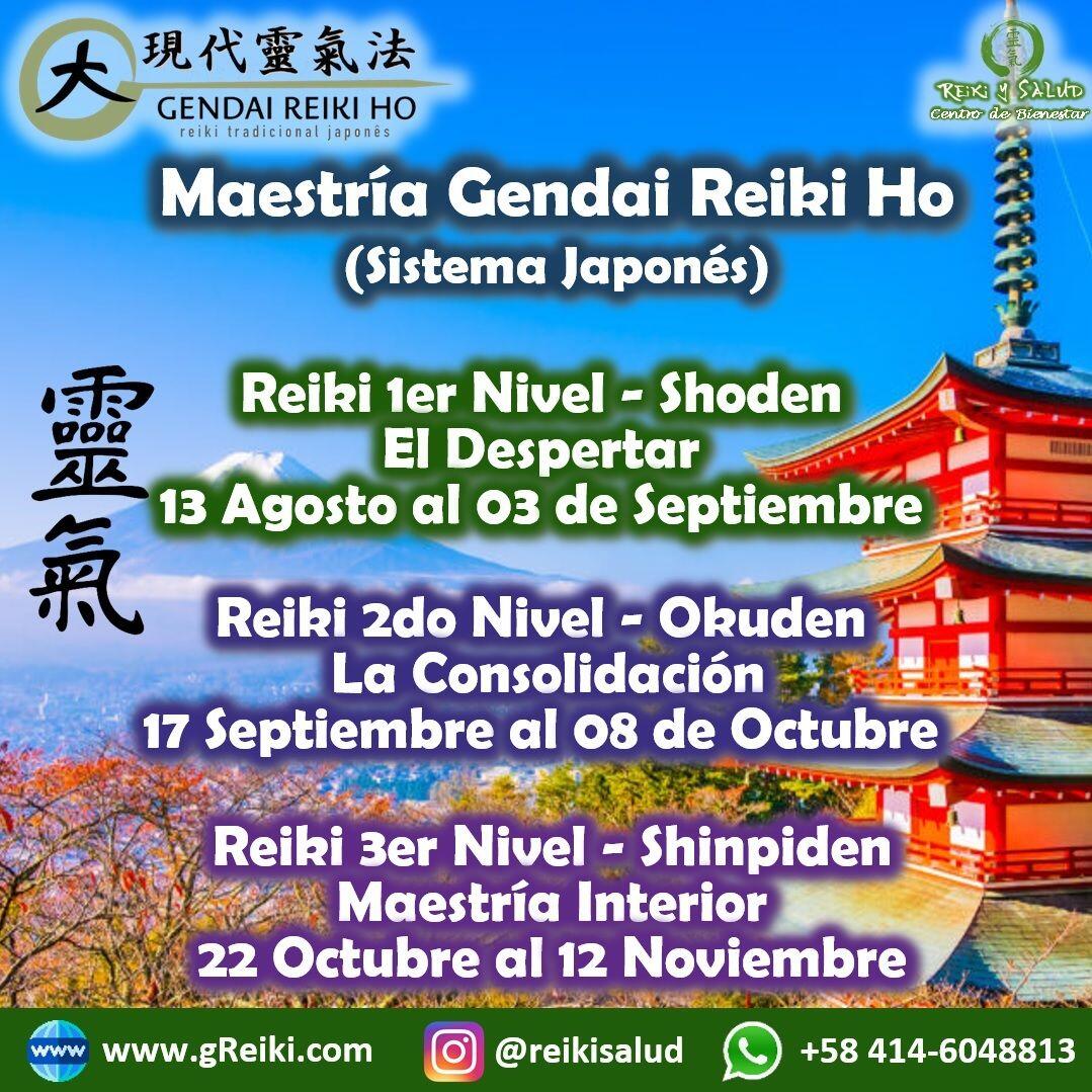 AUN ESTAS A TIEMPO. Con alegría quiero invitarte a que en este año 2022, te empoderes de tu energía de salud y promover así tu bienestar, aprendiendo Usui Reiki Ryoho, con la escuela tradicional japonesa Gendai Reiki Ho, en Casa Reiki y Salud. Maestría y cursos se dictan en forma continua, en la modalidad SEMIPRESENCIAL, Maracaibo/Venezuela.😀El 13 de Agosto se inicia un nuevo ciclo formal del programa de formación con el sistema japonés, que te llevará a la MAESTRÍA Interior o Maestría Docente de esta hermosa practica, con el aval internacional de la Gendai Reiki Network en Japón.🌞Cada Curso tiene el mismo formato, cinco encuentros presenciales; o cuatro de forma virtual vía TEAMS y uno presencial en la ciudad de Maracaibo para la iniciación/sintonización y práctica/consultoría.🌞 Reiki Ho es una terapia holística natural cuyo objetivo es el restablecimiento del equilibrio y la armonía en nuestro ser, promoviendo la sanación física, mental y emocional. Son jornadas vivenciales, donde revitalizaremos nuestra capacidad de sanación, aprenderemos las prácticas de meditación/autopurificación; y canalizar conscientemente energía sanadora de forma presencial y a la distancia, integrando las practicas en nuestro día a día.Casa Reiki y Salud, comparte las técnicas de la Gendai Reiki Healing Association de Japón, con el respaldo internacional de la Gendai Reiki Network. Cursos dictados por Dino Pierini (@DinoPierini), Shihan de la escuela Gendai Reiki Ho desde el año 2008 y miembro de la Gendai Reiki Healing Association en Japón.Los cursos incluyen certificado y manuales IMPRESOS con RESPALDO INTERNACIONAL. Si estas interesado, te invito a contactarme al +58 414 6048813 o utilizando el enlace del perfil: www.gReiki.com/calendarGracias, Gracias, Gracias, un abrazo de luz, Gassho, @dinopierini 🌐 www.gReiki.com#cursosmaracaibo #talleresmaracaibo #reiki #reikimaracaibo #reikivenezuela #gendaireikiho #shoden #reikisalud #reikizulia