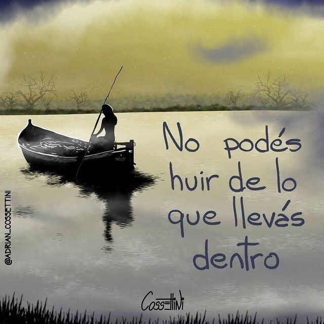 No podés huir de lo que llevás dentro.Te compraste un botecito o le estás haciendo frente?️ Feliz viaje de auto descubrimiento y despertar.Gracias, Gracias, gracias a @adrian_cossettini por sus espectaculares publicaciones y reflexiones; y ustedes por acompañarme cada día, reciban feliz año, Námaste, @dinopierini#amorpropio#cerrarciclos#pausa#universo#despertar#reikisalud#reikivenezuela#reikimaracaibo