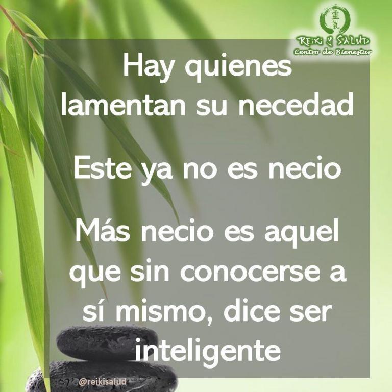 Hay quienes lamentan su necedad. Este ya no es necio. Más necio es aquel que…