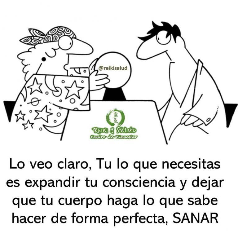 Lo veo claro, Tu lo que necesitas es expandir tu consciencia y dejar que tu…
