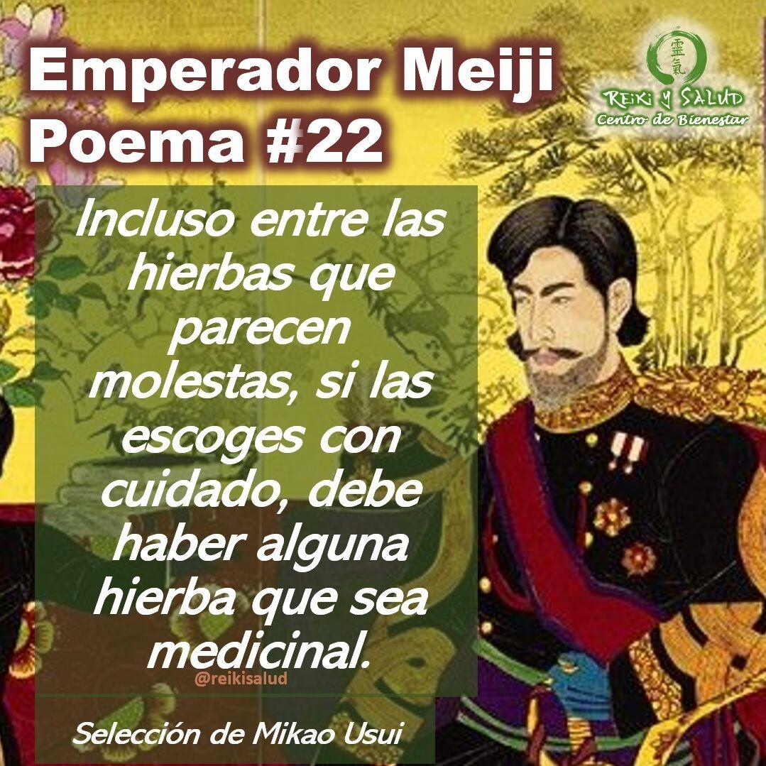 Compañeros de viaje, un gran abrazo de luz. Esta semana estaremos compartiendo el poema No 22, del emperador Meiji, que sensei Mikao Usui incorporo al sistema Usui Reiki Ryoho.Es importante mencionar que la traducción en Español es una interpretación desde el idioma original (Japonés), lo que dificulta mantener las reglas gramaticales y pausas del idioma original.Que lo disfruten:𝑱𝒂𝒑𝒐𝒏é𝒔:いぶせしと 思ふなかにもえらびなば 薬とならむ 草もあるべしIbuseshitoOmou nakanimo erabinabaKusurito naran kusamo arubeshi𝑬𝒔𝒑𝒂ñ𝒐𝒍:Incluso entre las hierbas que parecen molestas, si las escoges con cuidado, debe haber alguna hierba que sea medicinal.𝑼𝒏𝒂 𝑰𝒏𝒕𝒆𝒓𝒑𝒓𝒆𝒕𝒂𝒄𝒊ó𝒏:Las malas hierbas son difíciles de extirpar y puede que sean molestas. Tienen fuerza vital, y por mucho que las corten, crecen espesas y muchas veces son aborrecidas. Pero si se presta mucha atención, entre ellas, hay algunas hierbas medicinales maravillosas. Con lo cual, no juzgues que son un estorbo ni pesada, si las escoges con cuidado, siempre encontrarás algo que sirve.Te invitamos a leerlo, leer la interpretación propuesta y sacar ademas tus propias reflexiones o interpretación.Una bella reflexión que los invito hacer desde la paz.️ Feliz viaje de auto descubrimiento y despertarSi te gusta la publicación Compártela, Etiqueta a Otros, Gracias, gracias graciasCasa Reiki y Salud, una caricia para el alma, ampliando el circulo de luz, promoviendo una vida de salud y felicidad.Gracias, gracias, gracias, Námaste, @dinopieriniSi te interesa leer otros poemas te invito a visitar🌐 WEB: www.gReiki.com#gratitud #consciencia #inspiracion reikimaracaibo #reikizulia #reikivenezuela #reikisalud #emperadormeiji #poemasreiki #poemasmeiji #poemasemperadormeiji