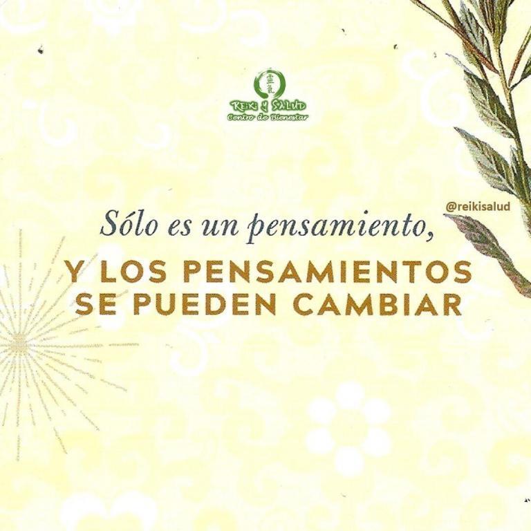Sólo es un pensamiento , y los pensamientos se pueden cambiar. Mis pensamientos y mis…