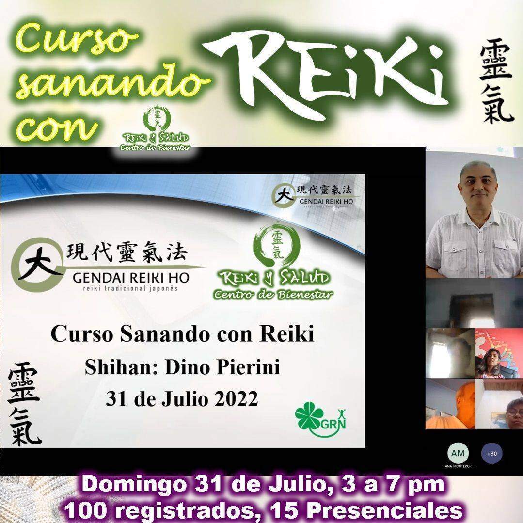 Agradecido y feliz, por el encuentro, experiencia, entrega, energía y sanación compartida en familia el pasado Domingo 31 de Julio en el curso “Sanando con Reiki”, dictado en en la sala virtual de Casa Reiki (@reikisalud).Agradeciendo todas bendiciones recibidas este año; y celebrando los 157 años del nacimiento de Mikao Usui y los 100 años de Reiki Ho.Fue un nuevo y especial encuentro de almas. 100 participantes registrados a nivel virtual y 15 a nivel Presencial, decidieron iniciar este nuevo viaje de despertar, lleno de energía y alegría; confiando en la luz de Reiki.🌞Compartimos la esencia del Usui Reiki Ryoho, en el curso "Sanando con Reiki". Este curso es un compendio del curso 1er Nivel, de la escuela Gendai Reiki Ho, que estuvo enfocado en transmitir la esencia de Reiki Ho y el conocimiento de las prácticas de meditación y armonización, orientadas a alcanzar nuestro bienestar.Gracias a las 115 almas, que se registraron para participar. Un abrazo de luz y gassho. Una experiencia que seguro repetiré en el futuro.Reiki Ho es una terapia holística natural cuyo objetivo es el restablecimiento del equilibrio y la armonía en nuestro ser, promoviendo la sanación física, mental y emocional.Para todos aquellos cuyo propósito del 2022 incluye empoderarse de la energía de salud y bienestar, y deseen iniciar este viaje de aprendizaje y despertar, los invitamos a contactarnos o registrarse en el próximo Curso Gendai Reiki Ho, Nivel Shoden (Nivel I – El despertar) que se iniciará el 13 de Agosto 2022, Visita nuestra página https://greiki.com/calendar/ o utilizando el enlace de nuestro perfil.Casa Reiki y Salud, comparte las técnicas de la Gendai Reiki Healing Association de Japón, con el respaldo internacional de la Gendai Reiki Network. Cursos dictados por Dino Pierini (@DinoPierini), Shihan de la escuela Gendai Reiki Ho desde el año 2008 y miembro de la Gendai Reiki Healing Association en Japón.Gracias, Gracias, Gracias, Námaste, @DinoPierini#cursosmaracaibo #talleresmaracaibo #reiki #reikimaracaibo #reikivenezuela #gendaireikiho #shoden #reikiusui #gratitud #reikisalud #reikizulia