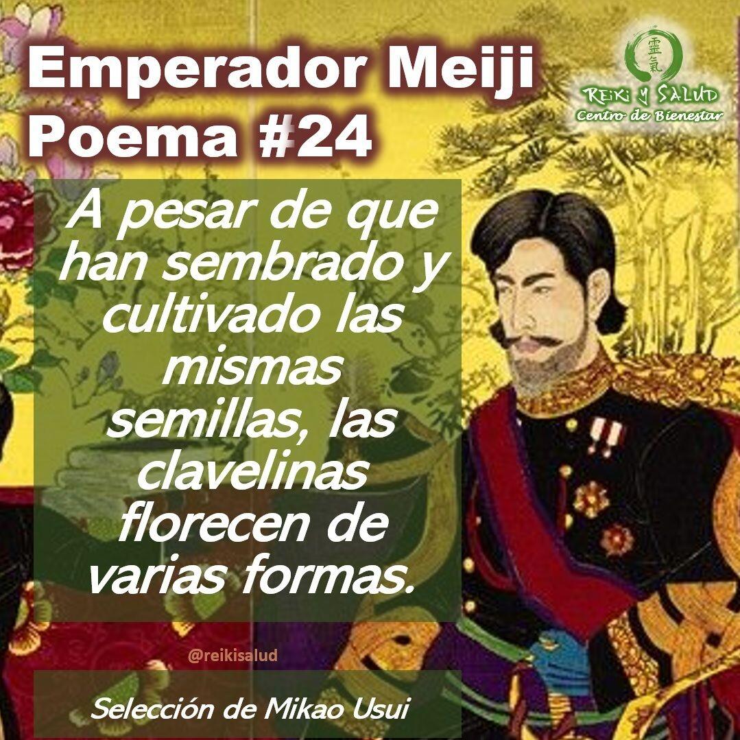 Compañeros de viaje, un gran abrazo de luz. Felicitaciones a todos los practicantes de Reiki este día, en los 100 Años de Reiki y los 157 años del nacimiento del sensei Mikao Usui. Esta semana estaremos compartiendo el poema No 24, del emperador Meiji, que sensei Mikao Usui incorporo al sistema Usui Reiki Ryoho.Es importante mencionar que la traducción en Español es una interpretación desde el idioma original (Japonés), lo que dificulta mantener las reglas gramaticales y pausas del idioma original.Que lo disfruten:𝑱𝒂𝒑𝒐𝒏é𝒔:色々に 咲きかはりけりおなじ種 まきて育てし 撫子の花IroironiSakikawari keri onaji taneMakite sodatesi nadeshiko no hana𝑬𝒔𝒑𝒂ñ𝒐𝒍:A pesar de que han sembrado y cultivado las mismas semillas, las clavelinas florecen de varias formas.𝑼𝒏𝒂 𝑰𝒏𝒕𝒆𝒓𝒑𝒓𝒆𝒕𝒂𝒄𝒊ó𝒏:Se sembraron en el mismo lugar las mismas semillas de clavelinas, se regó y abonó la tierra de la misma manera, sin embargo, a pesar de esto florecieron de diferentes colores y tamaños. De tal modo, incluso mirando una sola flor, se puede percibir la individualidad de cada una. Los seres humanos pueden absorber diversas cosas por su propia elección y utilizarlas para su propio crecimiento.Te invitamos a leerlo, leer la interpretación propuesta y sacar ademas tus propias reflexiones o interpretación.Una bella reflexión que los invito hacer desde la paz.️ Feliz viaje de auto descubrimiento y despertarSi te gusta la publicación Compártela, Etiqueta a Otros, Gracias, gracias graciasCasa Reiki y Salud, una caricia para el alma, ampliando el circulo de luz, promoviendo una vida de salud y felicidad.Gracias, gracias, gracias, Námaste, @dinopieriniSi te interesa leer otros poemas te invito a visitar🌐 WEB: www.gReiki.com#gratitud #consciencia #inspiracion reikimaracaibo #reikizulia #reikivenezuela #reikisalud #emperadormeiji #poemasreiki #poemasmeiji #poemasemperadormeiji